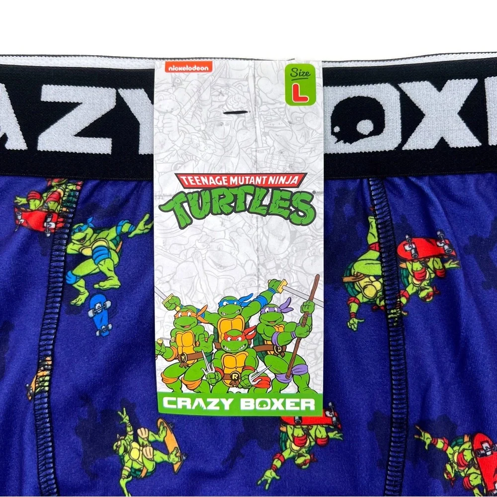 TMNT Teenage Mutant Ninja Turtles Crazy Boxer Briefs Mens Size Large Underwear